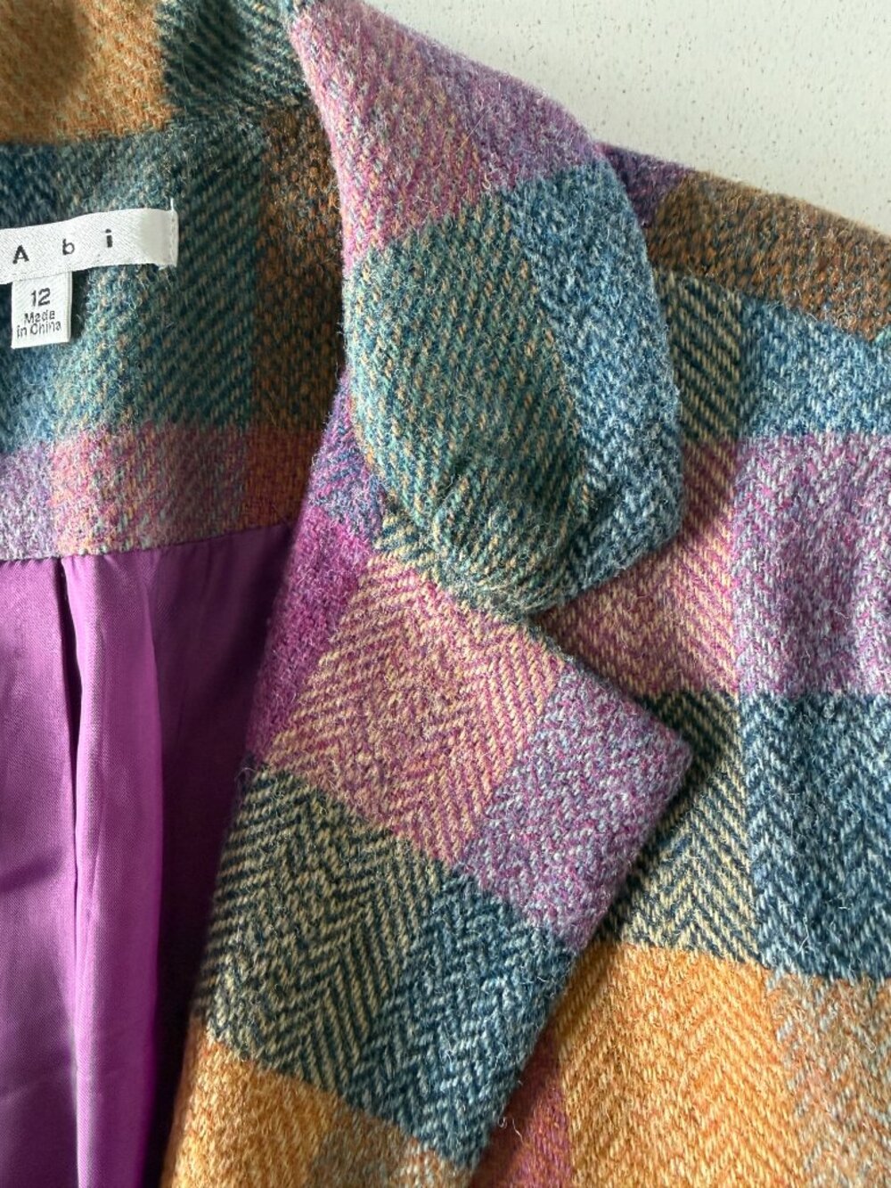 CAbi Plaid Wool Blend Blazer - Picture 6 of 9